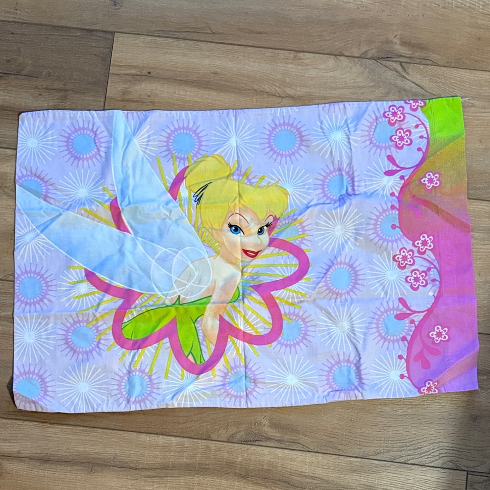Disney Tinker Bell Bedding Sheet - Purple and Green